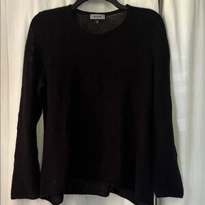 Elegant Black Women's Crew Neck Sweater
